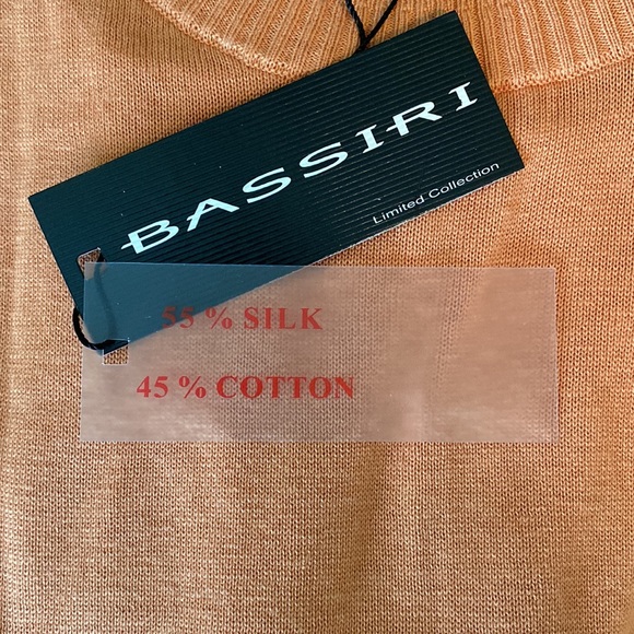 Bassiri Short Sleeve Silk Blend Sweater - Picture 3 of 7